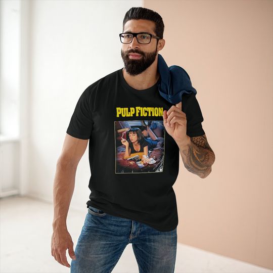 Discover Pulp Fiction Movie Logo Men's T-shirt
