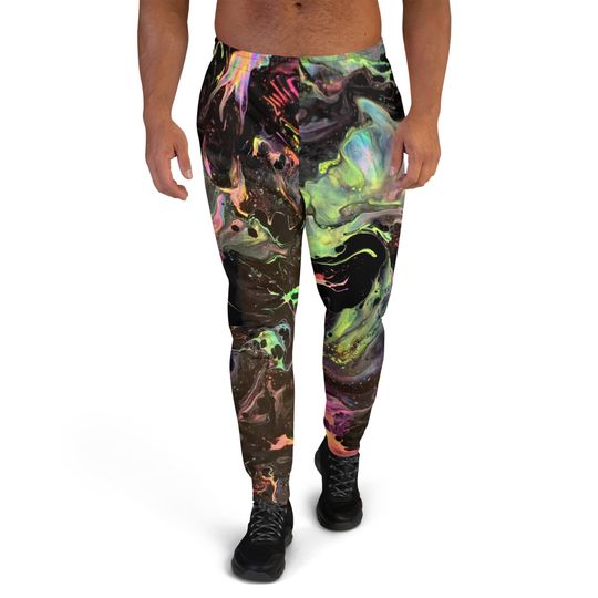 Discover Art  Electrified Original Abstract Art  Athletic Joggers