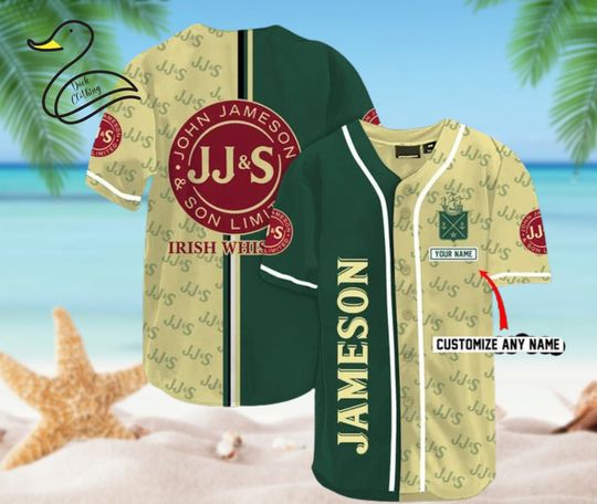 Discover Personalized John Jameson Irish Whiskey Jersey Shirt, Halloween Shirt