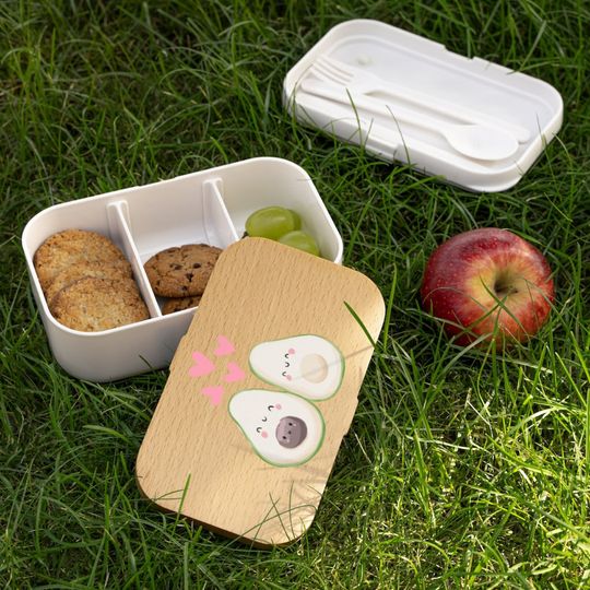 Discover Avocado Love Bento Lunch Box with Utensils