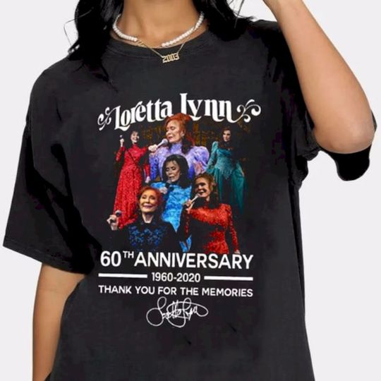 Discover Loretta Lynn Vintage Shirt, RIP Loretta Lynn T-Shirt, 60th Anniversary