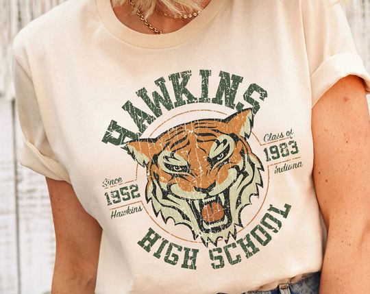 Discover Hawkins High School Shirt, Vintage Hawking Town Shirt, Hawking Eleven Shirt, Hawkins Class of 1983