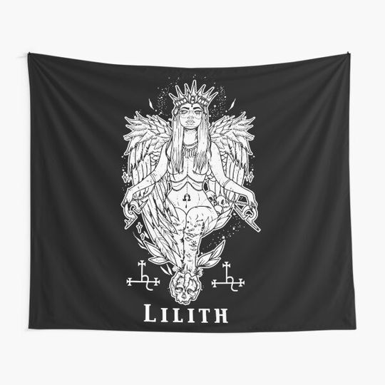 Discover Lilith Mother of Demons Tapestry