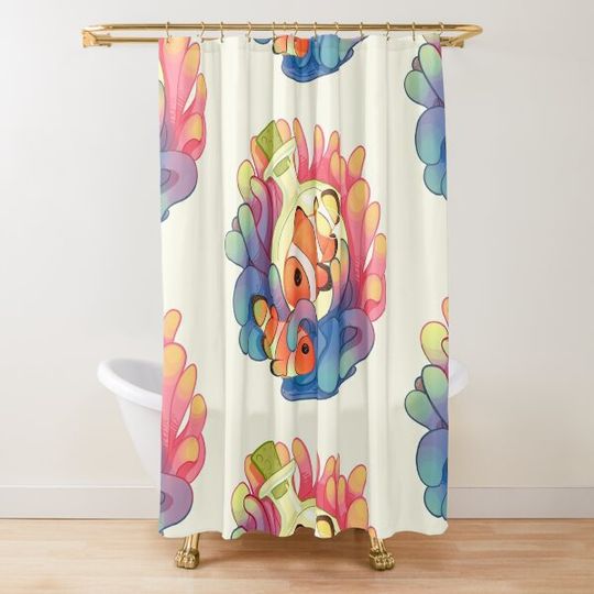 Discover C is for Clownfish Shower Curtain