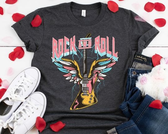 Discover Vintage Style Rock and Roll shirt, Rock & Roll t-shirt