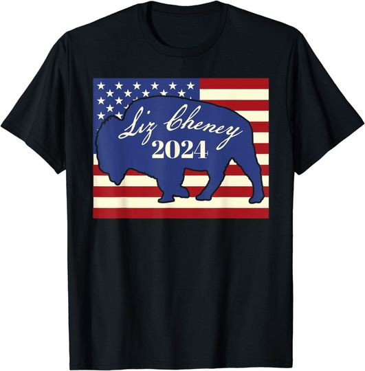 Discover Liz Cheney 2024 American Flag T-Shirt