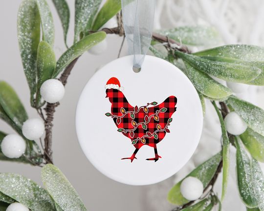Discover Christmas Chicken Lights Ornament