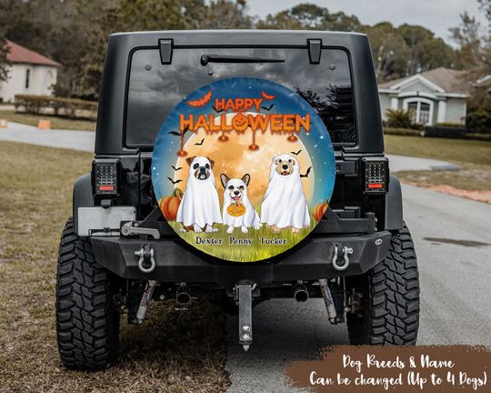 Discover Halloween Spare Tire Cover