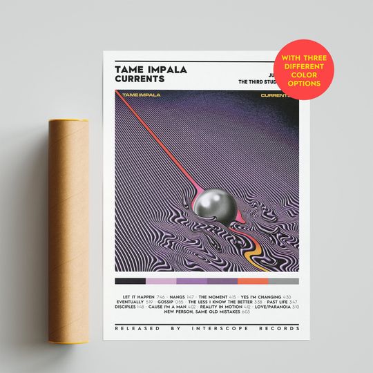 Discover Tame Impala Currents | Album Cover Premium Matte Vertical Posters