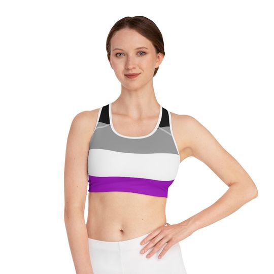 Discover Asexual Pride Sports Bra