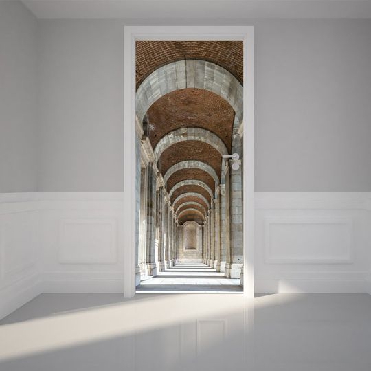 Discover Door Wall Sticker Royal Palace corridor Self-adhesive Door Stickers
