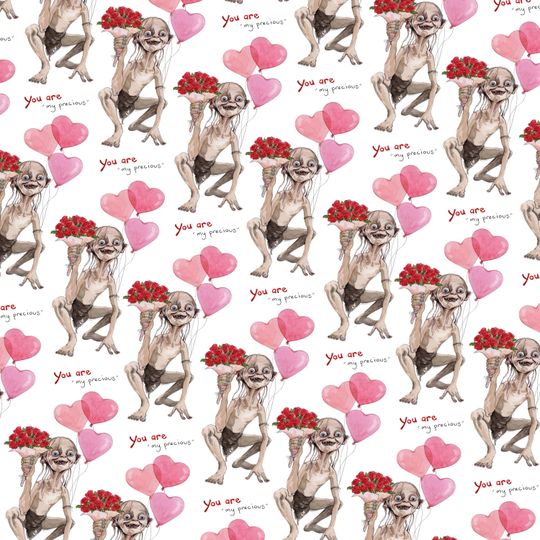 Discover Gollum wrapping paper, Wrapping paper