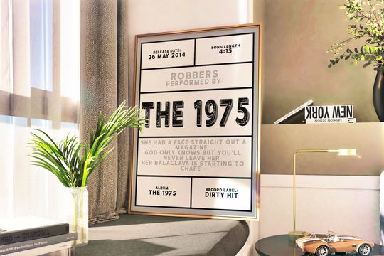 Discover Large Robber Poster, Custom The 1975 Poster