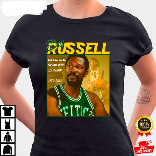 Discover Bill Russell shirt, Bill Russell memories shirt