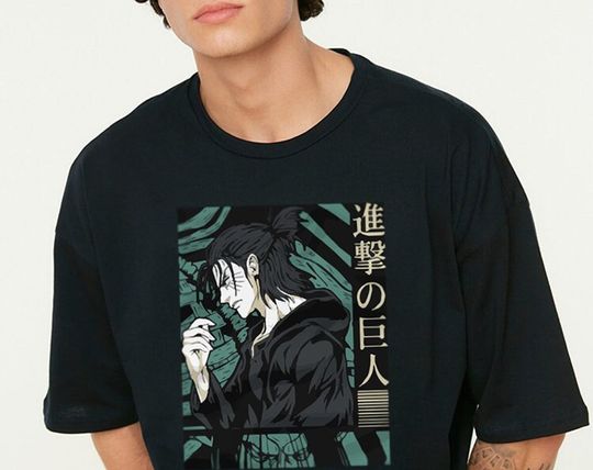 Discover Unisex Attack On Titan Anime T-Shirt, Eren Yeager Shirt, Aot Shirt