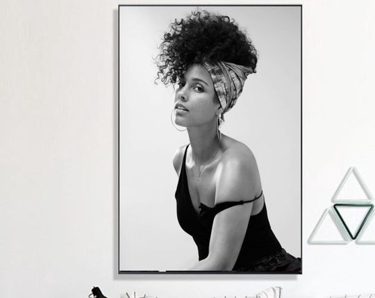 Discover Alicia Keys Poster Wall Art Painting For Living Room