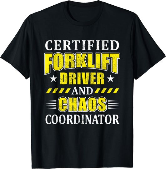 Discover Forklift Operator Accessories Certified Forklift Driver T-Shirt