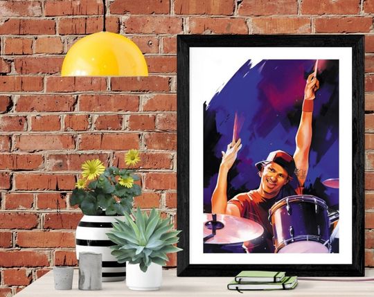 Discover Chad Smith Red Hot Chili Peppers Poster Premium Matte Vertical Posters