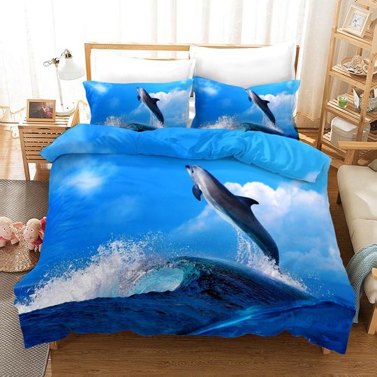 Discover Dolphins Jumping Out Bedding Sets