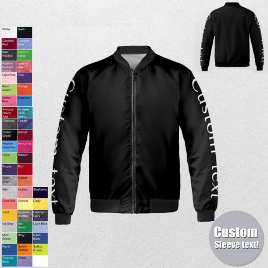 Discover Custom Bomber jacket - Men, Women, Kids,Bomber jacket,Bomber,Jacket,Vintage Jacket,Vintage,Coat,Customized jacket,Wedding,Bride jacket,Team,