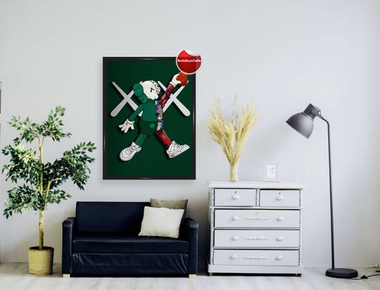 Discover Heartbreak Kaws Poster Decoration