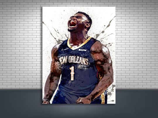 Discover Zion Williamson Poster, New Orleans Pelicans,