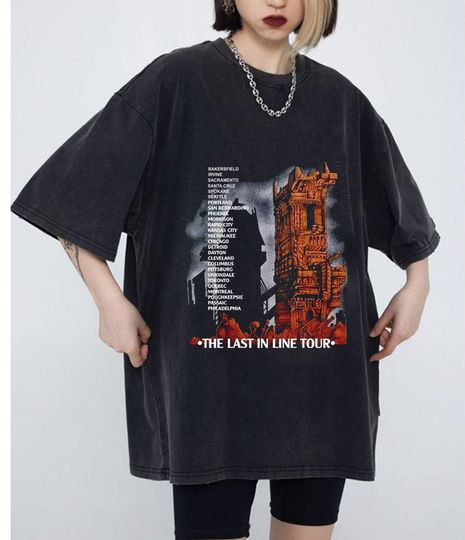 Discover Dio Last In Line Tour T-Shirt, Dio Band T-Shirt, Concert Tour T-shirt