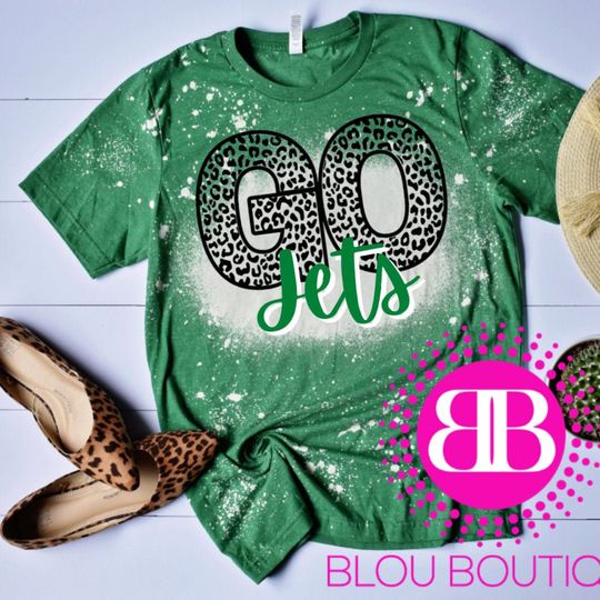 Discover GO JETS Sublimated Bleached T-Shirt