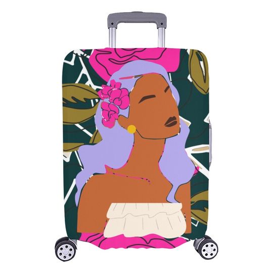 Discover Floral Luggage Cover