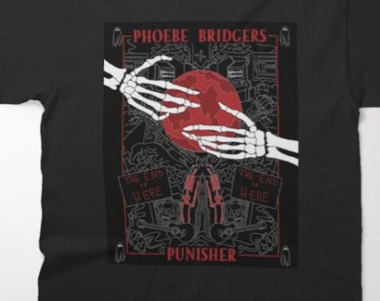 Discover Phoebe Bridgers Punisher Vintage Unisex T- Shirt, Phoebe Bridgers Announces 2022 Reunion Tour