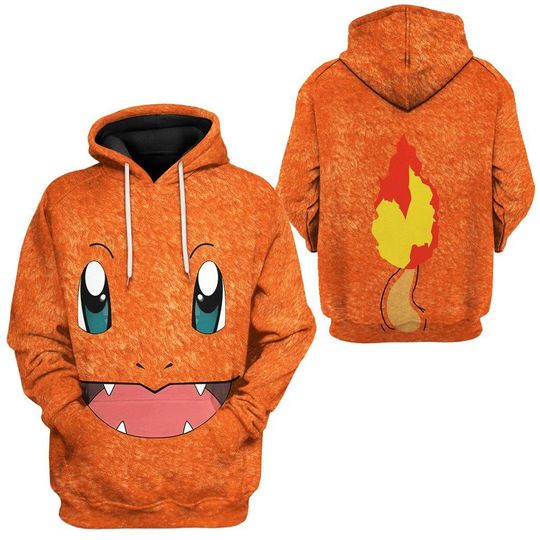 Discover 3D Charmander All Over Print Hitokage Hoodie Apparel