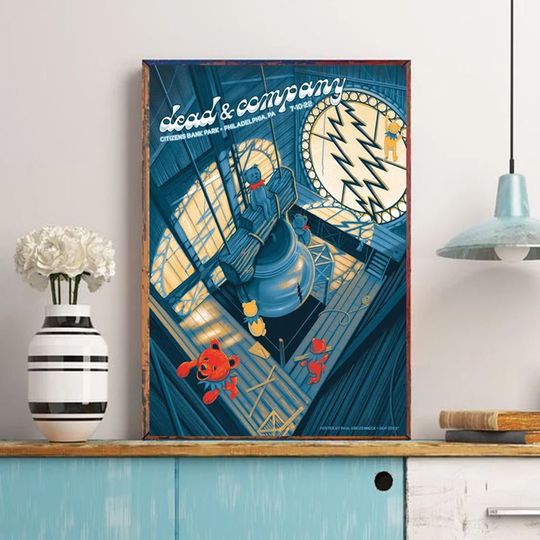 Discover 2022 Dead and Company Citizens Bank Park Canvas Poster, Dead And Co Summer 2022