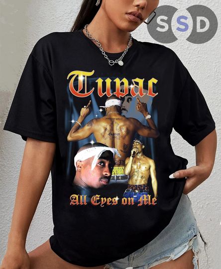 Discover Tupac All Eyez On Me Rapper Vintage Shirt, Tupac Shakur Vintage Shirt