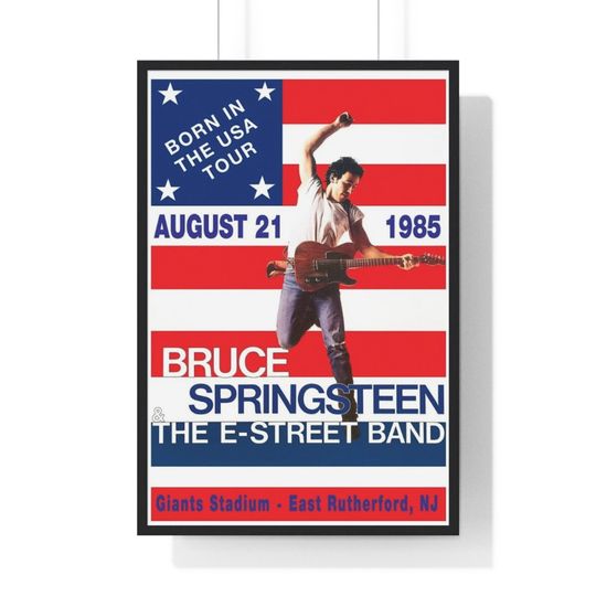 Discover Bruce Springsteen - Born in the USA Tour - Concert Poster