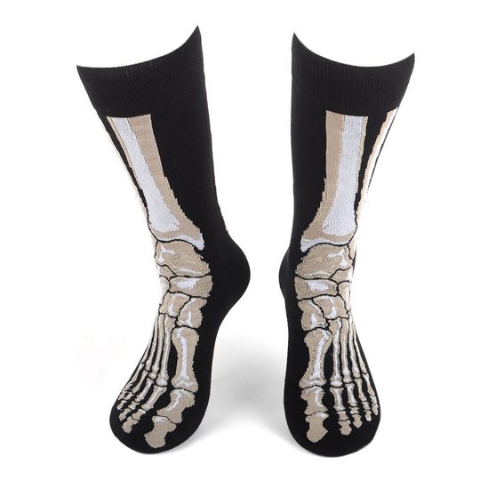 Discover Men's Skeleton Bones Novelty Socks
