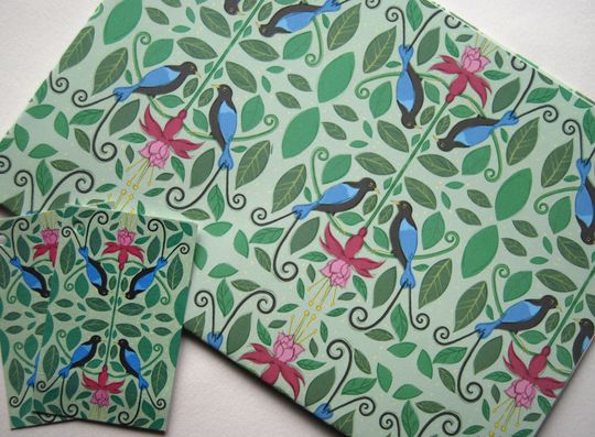 Discover Bird Gift Wrap - Recycled Gift Wrap - Bird Wrapping Paper