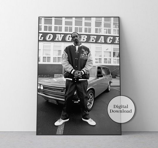 Discover Snoop Dogg Poster, Black and White, Snoop Dogg Poster