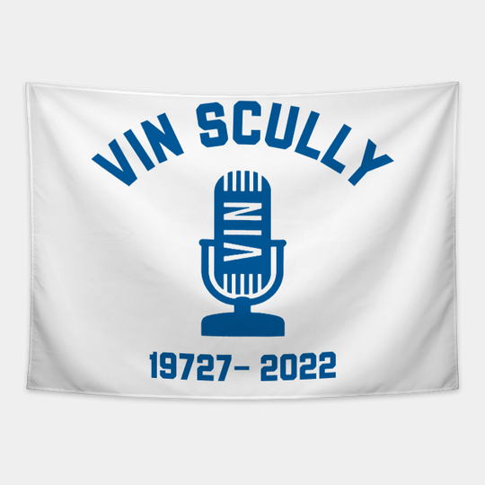 Discover Vin Scully Mic Tribute - Vin Scully - Tapestry