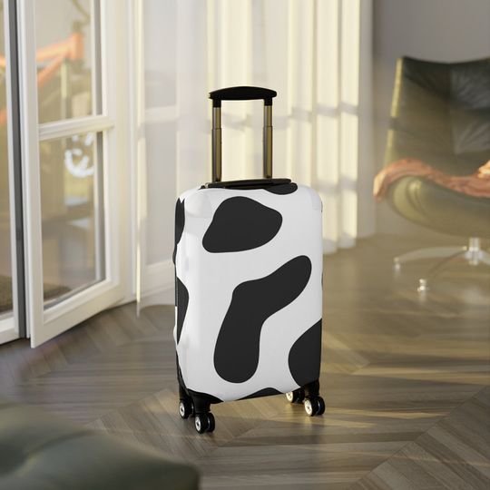 Discover Cow Print Luggage Cover, Travel Luggage