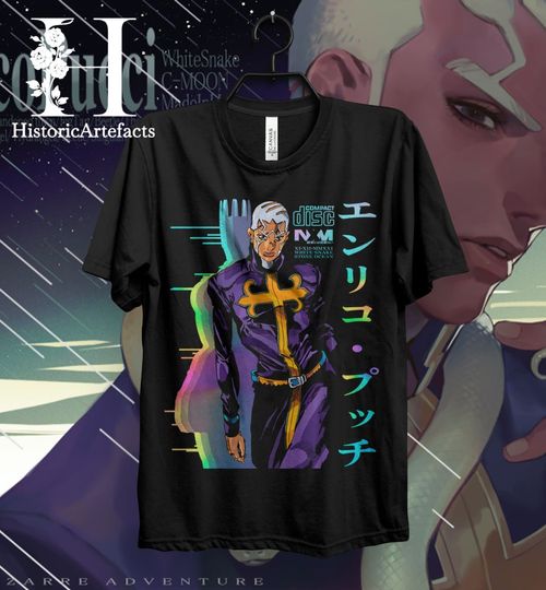 Discover Vintage Enrico Pucci Jojo's Bizzare Adventure T-Shirt