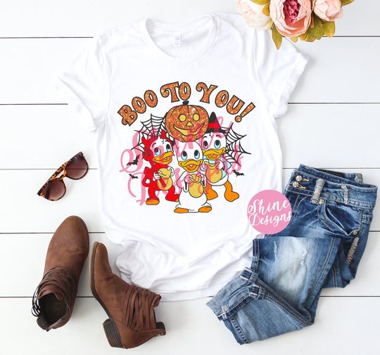 Discover Boo To You - Huey, Dewey and Louie - Duck Tales Tshirt