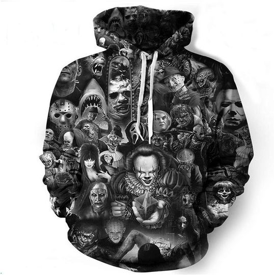 Discover Horror Movie 3D Hoodie