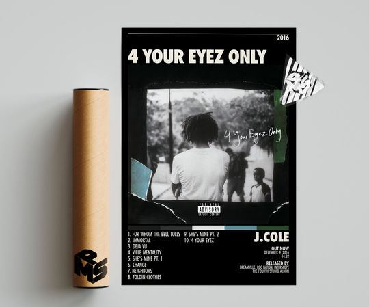 Discover J. Cole 4 Your Eyez Only Album Cover Poster