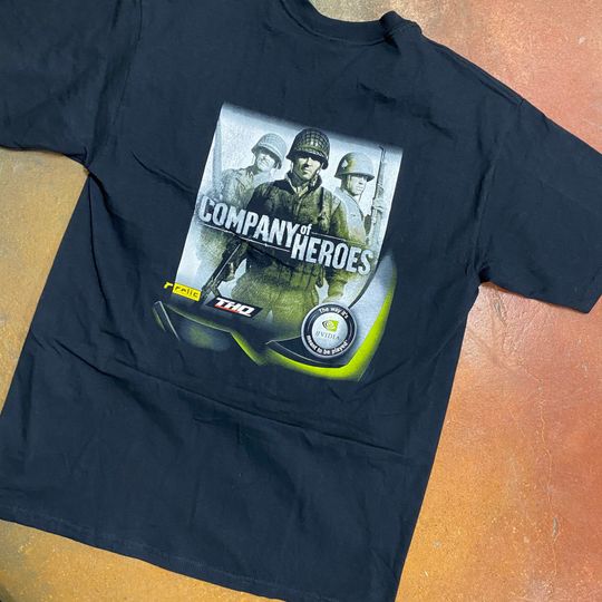Discover 2002 Company of Heroes Video Game Promo T-Shirt