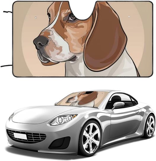 Discover Beagle Breed Dog Funny Sunshade for Car Windshield