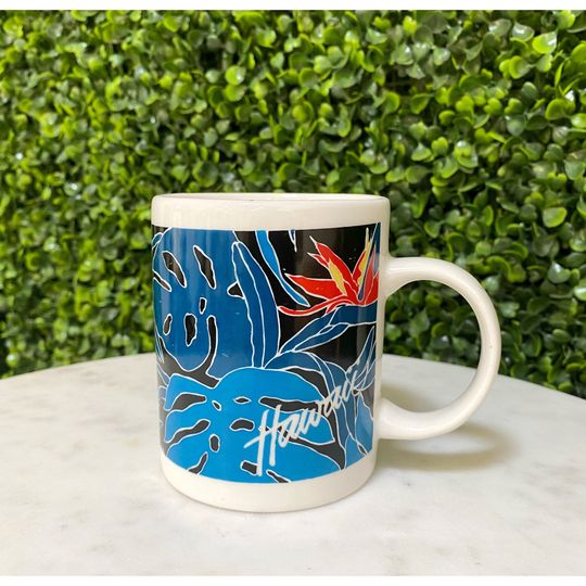 Discover Vintage Hilo Hattie Monstera Tropical Hawaii Mug