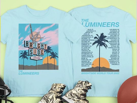 Discover The Lumineers Brightside World Tour 2022 Shirt, The Lumineers Tour 2022 T-shirt