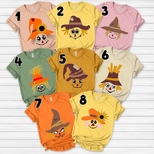 Discover Scarecrow Face Group Matching T-Shirt