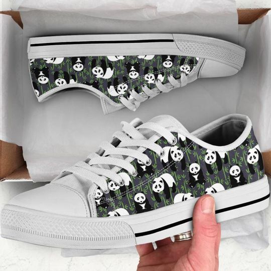 Discover Panda Women's Low Top Sneakers