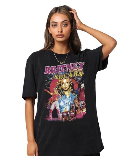 Discover Britney Spears 90s Inspired Vintage T-Shirt - Britney Singer Vintage Bootleg Tee
